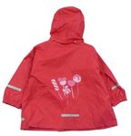 Ružová šušťáková bunda s lízátky a kapucňou zn. Impidimpi