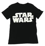 Černé tričko s nápisem Star Wars