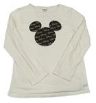 Krémové triko s Mickey mousem Disney