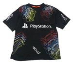 Černé tričko s ovladači - PlayStation 