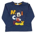 Tmavomodré triko s Mickey mousem Disney