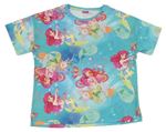 Světlemodro-barevné pyžamové tričko s Ariel Disney