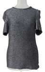 Dámské černo-stříbrné tričko Dorothy Perkins 