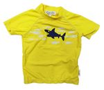 Žluté UV tričko se žralokem Gingerlilly