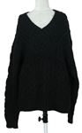 Dámský černý vzorovaný svetr Zara