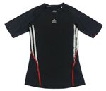 Černé funkční sportovní tričko Adidas