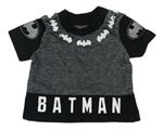 Šedo-černé melírované tričko - Batman