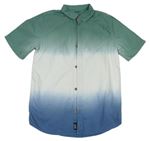 Zeleno-bílo-modrá košile F&F