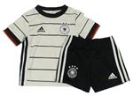 2set - Bílo-černé fotbalové tričko + černé kraťasy - Deutschland Adidas
