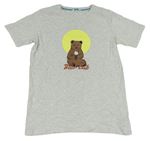 Světlešedé tričko s medvědem M&S