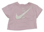 Světlerůžové tričko s logem Nike
