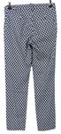 Dámske tmavomodro-biele vzorované nohavice zn. H&M