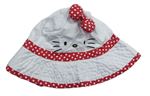 Bílý plátěný klobouk s Hello Kitty Sanrio