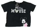 Černé tričko s Mickeym Primark