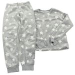 Šedé chlupaté pyžamo s hvězdičkami C&A