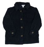 Tmavomodrá manšestrová košilová bunda s límečkem M&Co.