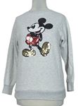 Dámská šedá mikina s Mickeym Disney