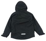 Čierna šušťáková funkčná zimná bunda s kapucňou zn. Trespass