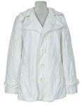 Dámský bílý plátěný jarní kabát Dorothy Perkins 