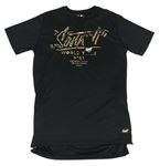 Černé sportovní tričko s logem Sonneti