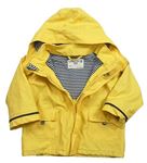 Žlutá nepromokavá jarní bunda s kapucí Jojo Maman Bebé