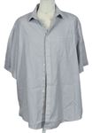 Pánská bílo-modro-béžová proužkovaná košile F&F vel. 19