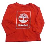 Červené triko s logem Timberland
