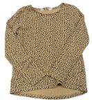 Hnědé triko s leopardím vzorem H&M
