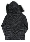 Čierna šušťáková zateplená bunda s kapucňou zn. New Look