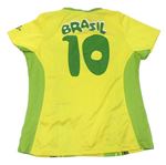Žlto-zelené športové tričko s logom zn. Fifi world cup