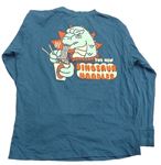 Šalvějové oversize tričko s dinosaurom zn. ZARA