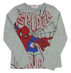 Šedé triko se Spidermanem Marvel