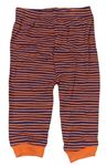 Tmavomodro-oranžové pruhované pyžamové kalhoty George