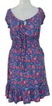 Dámské modro-růžové květované šaty Joe Browns 