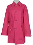 Dámský růžový šusťákový podzimní kabát 