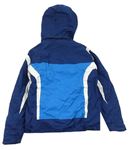 Modro-biela šušťáková lyžiarska funkčná bunda s kapucňou zn. Trespass