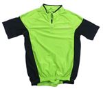 Zeleno-černé cyklistické tričko s logem Muddyfox 