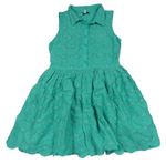 Zelené madeirové šaty s límečkem M&S