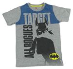 Šedé tričko Batman s nápisy M&S