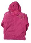 Ružovo-fialová šušťáková lyžiarska bunda s odopínacíá kapucňou zn. Etirel