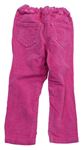 Ružové zamatové menšestrové nohavice zn. George