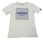 Bílé tričko s logem Adidas