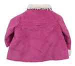 Ružová semišová zateplená bunda zn. F&F