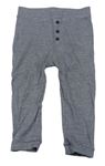 Tmaovmodré melírované pyžamové kalhoty s knoflíky George