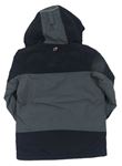 Čierno-sivá šušťáková jesenná funkčná bunda s kapucňou zn. Berghaus