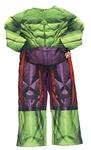 Kostým - Zeleno-fialový overal s vycpávkami - Hulk Tu