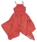 Červené květované lehké šaty New Look