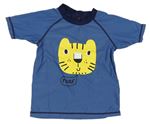 Modré UV tričko s tygrem