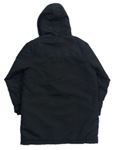 Čierna šušťáková zimná bunda s kapucňou zn. Hype
