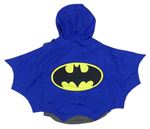Tmavošedo-modrá šušťáková jarná bunda s kapucňou a pláštěm - Batman zn. George